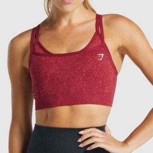 Adapt Seamless Sports Bra in Burgundy Gymshark